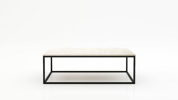 Rechthoekige marmeren salontafel Cornice - Botticino Semi Classico - 140x70cm