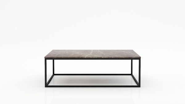Rechthoekige marmeren salontafel Cornice - Pietra Grey - 140x70cm