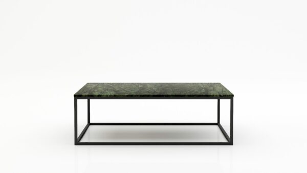 Rechthoekige marmeren salontafel Cornice - Verde Guatemala - 140x70cm