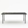 Rechthoekige marmeren eettafel Gambe Quattro - Titanium - 260x100cm