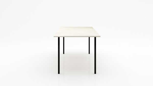 Alternative view of Rechthoekige marmeren eettafel Gambe Quattro Botticino Semi Classico