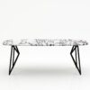 Deens ovale marmeren eettafel Pipistrello - Calcatta Viola - 260x120cm