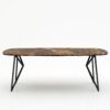 Deens ovale marmeren eettafel Pipistrello - Emperador dark - 260x120cm