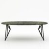 Ovale marmeren eettafel Pipistrello - Verde Guatemala - 260x130cm