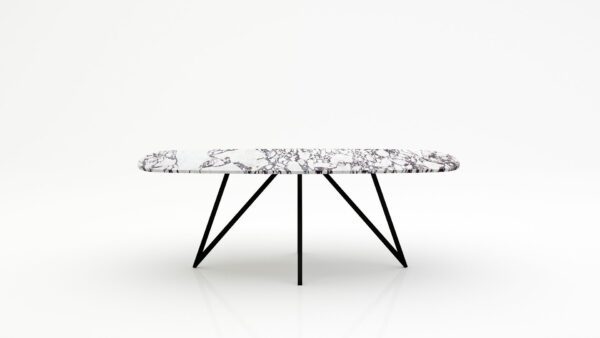 Deens ovale marmeren eettafel Polipetti - Calcatta Viola - 260x120cm