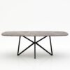 Deens ovale marmeren eettafel Stella - Pietra Grey - 260x120cm