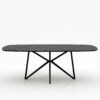 Deens ovale marmeren eettafel Stella - Negresco - 260x120cm
