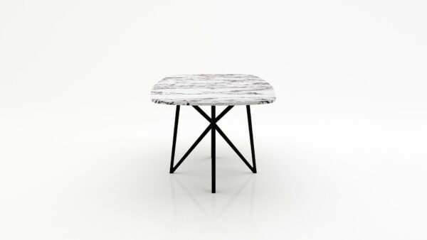 Alternative view of Deens ovale marmeren eettafel Stella - Calcatta Viola