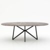Ovale marmeren eettafel Stella - Pietra Grey - 260x130cm