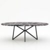 Ovale marmeren eettafel Stella - Rosso Levanto - 260x130cm