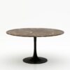 Ronde marmeren eettafel Tulip - Royal Brown - 170cm
