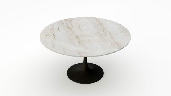 Alternative view of Ronde marmeren eettafel Tulip - Taj Mahal Quartzite