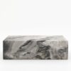Rechthoekige marmeren salontafel Blocco - Arabescato Orobico Grigio - 100x60cm