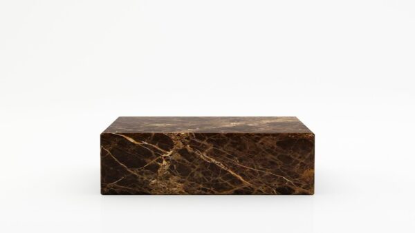 Rechthoekige marmeren salontafel Blocco - Emperador dark - 100x60cm