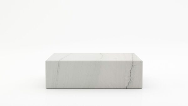 Rechthoekige marmeren salontafel Blocco - Mont Blanc Quartzite - 100x60cm