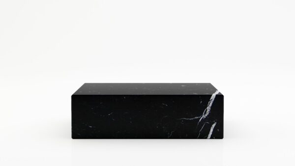 Rechthoekige marmeren salontafel Blocco - Nero Marquina - 100x60cm