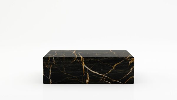Rechthoekige marmeren salontafel Blocco - Nero saint port laurent - 100x60cm