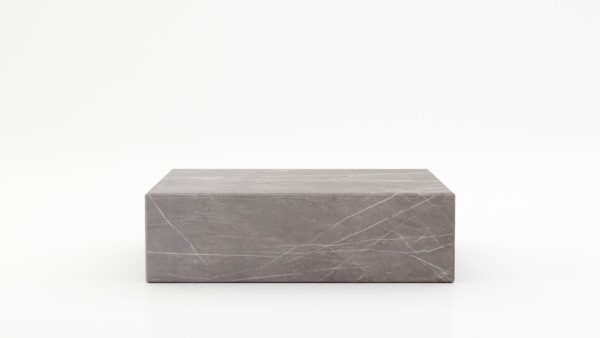 Rechthoekige marmeren salontafel Blocco - Pietra Grey - 100x60cm