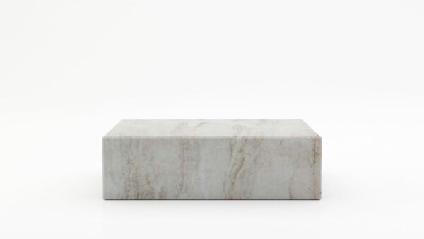 Rechthoekige marmeren salontafel Blocco - Taj Mahal Quartzite - 100x60cm