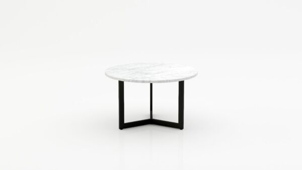 Ronde marmeren salontafel Caffė 3 - Bianco Carrara CD CHIARO - 100cm