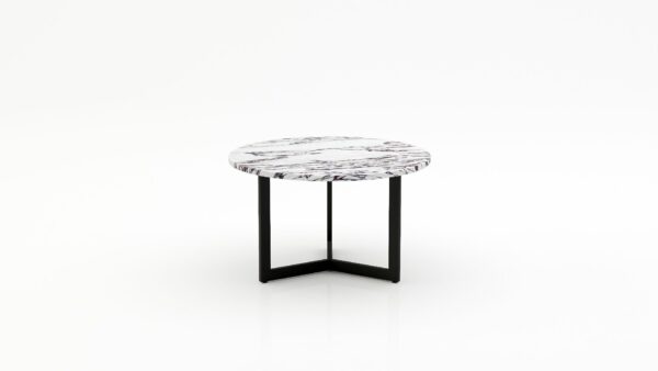 Ronde marmeren salontafel Caffė 3 - Calcatta Viola - 100cm