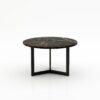 Ronde marmeren salontafel Caffė 3 - Nero saint port laurent - 100cm