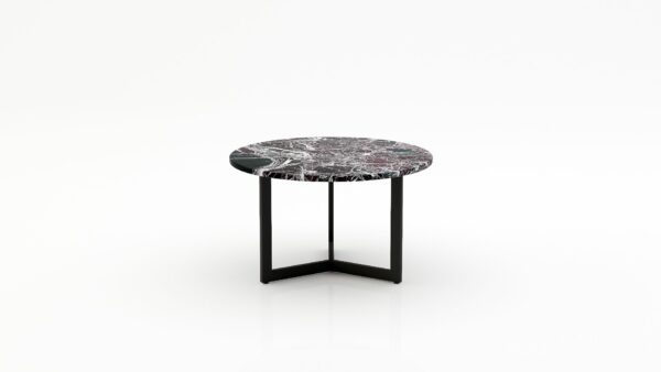 Ronde marmeren salontafel Caffė 3 - Rosso Levanto - 100cm
