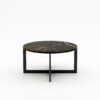 Ronde marmeren salontafel Caffė 4 - Nero saint port laurent - 100cm