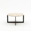 Ronde marmeren salontafel Caffė 4 - Travertino Chiaro - 100cm