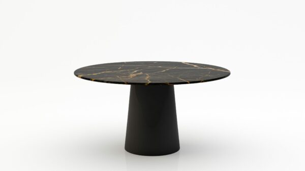 Ronde marmeren eettafel Gelato - Nero saint port laurent - 170cm