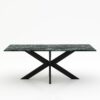 Rechthoekige marmeren eettafel Matrix normale - Verde rameggiato - 260x100cm