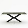 Rechthoekige marmeren eettafel Matrix normale - Verde Guatemala - 260x100cm