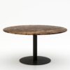 Ronde marmeren eettafel Tubo - Emperador dark - 170cm