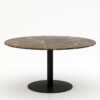 Ronde marmeren eettafel Tubo - Royal Brown - 170cm