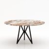 Ronde marmeren eettafel Pipistrello Tondo - Arabescato Orobico Rosso - 170cm