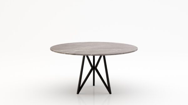 Ronde marmeren eettafel Pipistrello Tondo - Pietra Grey - 170cm