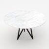 Ronde marmeren eettafel Pipistrello Tondo - Bianco Carrara CD CHIARO - 170cm