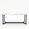 Rechthoekige marmeren eettafel Anatra - Arabescato Carrara - 260x100cm