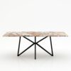 Rechthoekige marmeren eettafel Stella - Arabescato Orobico Rosso - 260x100cm