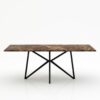Rechthoekige marmeren eettafel Stella - Emperador dark - 260x100cm