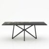 Rechthoekige marmeren eettafel Stella - Titanium - 260x100cm