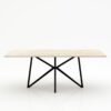 Rechthoekige marmeren eettafel Stella - Travertino Chiaro - 260x100cm