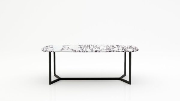 Deens ovale marmeren eettafel Anatra - Calcatta Viola - 260x120cm