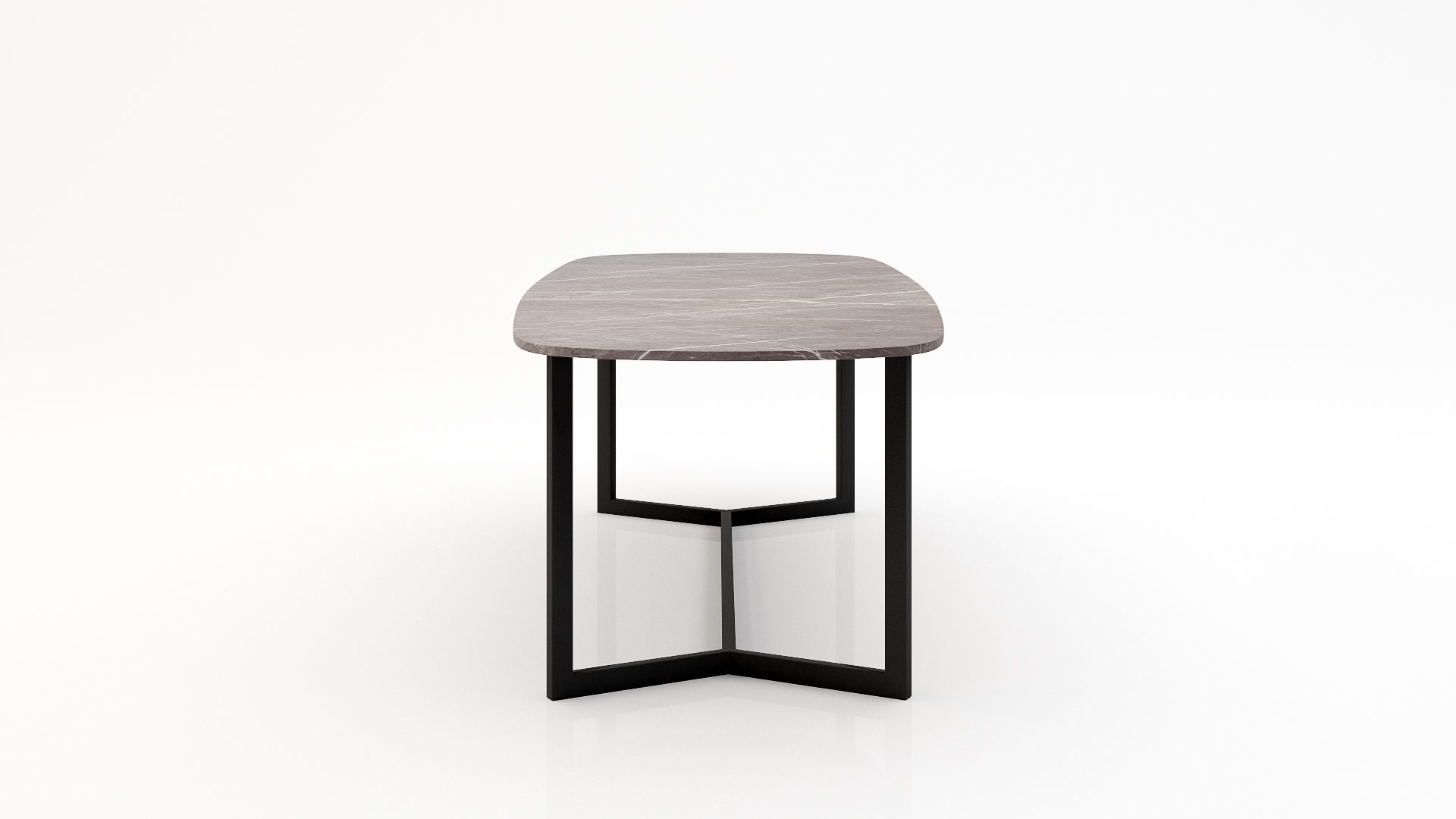Deens ovale marmeren eettafel Anatra - Pietra Grey - Afbeelding 3