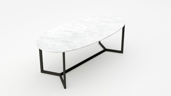 Anatra - Ovaal - Bianco Carrara CD CHIARO