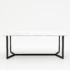 Rechthoekige marmeren eettafel Anatra - Bianco Carrara CD CHIARO - 260x100cm
