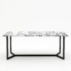 Rechthoekige marmeren eettafel Anatra - Calcatta Viola - 260x100cm