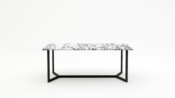 Rechthoekige marmeren eettafel Anatra - Calcatta Viola - 260x100cm