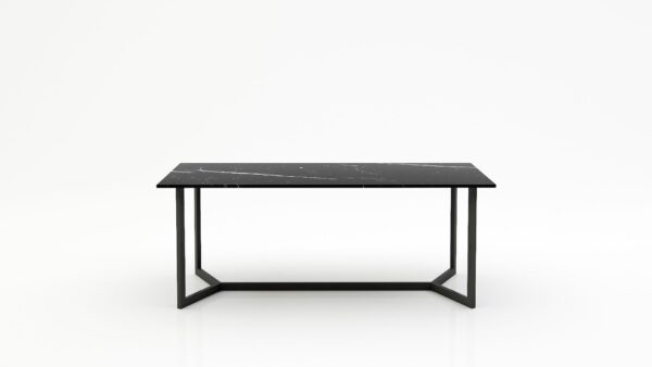 Rechthoekige marmeren eettafel Anatra - Nero Marquina - 260x100cm