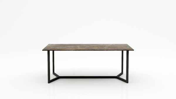 Rechthoekige marmeren eettafel Anatra - Royal Brown - 260x100cm